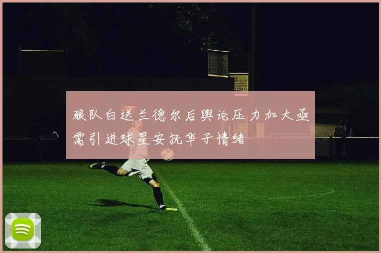 狼队白送兰德尔后舆论压力加大亟需引进球星安抚华子情绪